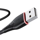Kép 2/2 - USB-USB-C kábel VFAN Anti-Break X01, 3A, 1m (fekete)