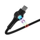 Kép 2/2 - USB és USB-C kábel VFAN Colorful X08, 3A, 1.2m (fekete)