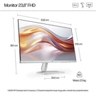 Kép 11/11 - HP 23.8-inch Series 5 FHD monitor - 524sf