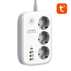 Kép 3/6 - Inteligentna listwa zasilająca Wi-Fi LDNIO SEW3452, Tuya (biała)