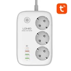 Kép 2/6 - Inteligentna listwa zasilająca Wi-Fi LDNIO SEW3452, Tuya (biała)