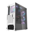 Kép 3/6 - Darkflash DK351 számítógépház + 4 RGB ventilátor (fehér)