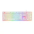 Kép 1/4 - Klawiatura Gamingowa Havit KB876L RGB (biała)