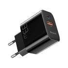 Kép 1/3 - Wall charger Mcdodo CH-0922 USB + USB-C, 33W + USB-C cable (black)