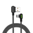 Kép 1/6 - Kábel USB-USB-C szögű Mcdodo CA-5280 LED, 1,2 m (fekete)