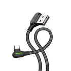 Kép 2/6 - Kábel USB-USB-C szögű Mcdodo CA-5280 LED, 1,2 m (fekete)