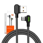 Kép 4/4 - USB to USB-C cable Mcdodo CA-5280 LED, 3m (black)