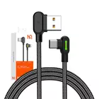 Kép 4/4 - Kábel USB-USB-C szögű Mcdodo CA-5282 LED, 1,8 m (fekete)