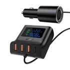 Kép 3/4 - Acefast B8 autós töltő, 3x USB + USB-C, 90 W (fekete)