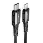 Kép 2/3 - USB-C kábel és Lightning Acefast C1-01-hez, 1,2 m (fekete)