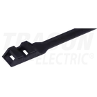 Kép 3/5 - PA12 kábelkötegelő, UV-álló, fekete  132×9mm, D=4-27mm, PA12