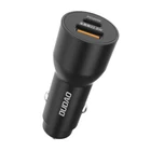 Kép 1/2 - Car charger Dudao TGR1, USB + USB-C, PD 22.5W (black)