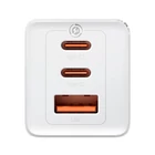 Kép 6/8 - Baseus GaN5 Pro hálozati töltő, 2xUSB-C + USB, 65W (fehér)