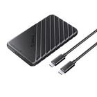 Kép 1/2 - Orico 2.5' HDD / SSD Enclosure, 6 Gbps, USB-C 3.1 Gen1 (Black)