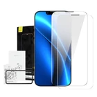 Kép 1/8 - Baseus Crystal iPhone 14/13/13 Pro Edzett üvegfólia porálló bevonattal, 0,3 mm (2 db)