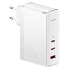 Kép 2/6 - Baseus GaN5 Pro Gyorstöltő, 2xUSB-C + USB, 140W (fehér)