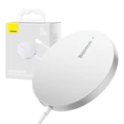 Kép 1/7 - Baseus Simple Mini 3 Mágneses vezeték nélküli töltő, 15W (ezüst)