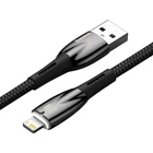 Kép 5/7 - Baseus Glimmer USB - Lightning kábel, 2.4A, 1m (fekete)