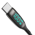 Kép 2/4 - BlitzWolf BW-TC23 USB-C-USB-C kábel kijelzővel, 100W, 0,9m (fekete)