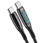 Kép 1/4 - BlitzWolf BW-TC23 USB-C-USB-C kábel kijelzővel, 100W, 0,9m (fekete)