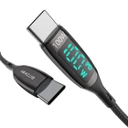 Kép 4/4 - BlitzWolf BW-TC23 USB-C-USB-C kábel kijelzővel, 100W, 0,9m (fekete)
