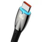 Kép 3/6 - Baseus Glimmer USB-A - USB-C töltőkábel, 100W, 1m (fekete)