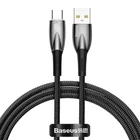 Kép 1/6 - Baseus Glimmer USB-A - USB-C töltőkábel, 100W, 1m (fekete)