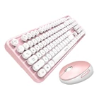 Kép 2/2 - Wireless keyboard + mouse set MOFII Sweet 2.4G (White-Pink)