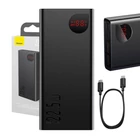 Kép 1/7 - Baseus Adaman Metal Powerbank, 20000mAh, 2xUSB, USB-C, Lightning, microUSB  22.5W (fekete)