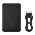Kép 23/24 - Baseus Magnetic Mini Powerbank, USB-C, 10000mAh, 20W, MagSafe (fekete)