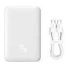 Kép 6/12 - Baseus Magnetic Mini Powerbank, USB-C, 10000mAh, 20W, MagSafe (fehér)