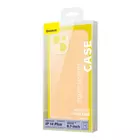 Kép 7/7 - Case Baseus folyékony szilikagél iPhone 14 Plus-hoz (sárga) + edzett üveg + tisztítókészlet