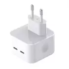 Kép 2/2 - XO L102 fali töltő, 2x USB-C, 35 W (fehér)