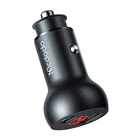 Kép 3/4 - Mcdodo CC-7030 Car Charger, USB + USB-C, with Display, 45W (Black)
