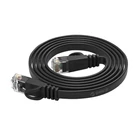 Kép 3/4 - Orico RJ45 Cat.6 Flat Ethernet Network Cable 1m (Black)