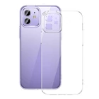 Kép 1/5 - Védőtok Baseus Crystal átlátszó tok és edzett üveg iPhone 12-hez (ultra vékony)