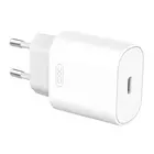 Kép 3/5 - Hálózati töltő + USB-C XO L91EU kábel 25W (fehér)