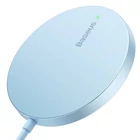 Kép 2/8 - Baseus Simple Mini3 Mágneses (MagSafe) vezeték nélküli indukciós töltő, 15W (kék)