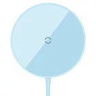 Kép 4/8 - Baseus Simple Mini3 Mágneses (MagSafe) vezeték nélküli indukciós töltő, 15W (kék)