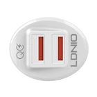 Kép 4/4 - LDNIO C511Q 2USB Car charger + Lightning cable
