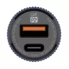 Kép 3/5 - Ładowarka samochodowa LDNIO C510Q USB, USB-C + kabel USB-C - Lightning