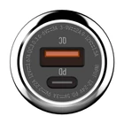 Kép 4/4 - Ładowarka samochodowa LDNIO C1 USB, USB-C + Kabel USB-C - USB-C