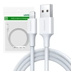 Kép 1/2 - Kabel Lightning do USB UGREEN 2.4A US155, 0.25m (biały)