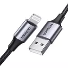 Kép 2/3 - Kabel Lightning do USB UGREEN 2.4A US199, 1m (czarny)