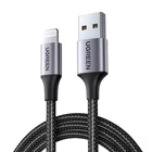 Kép 3/3 - UGREEN US199 USB - Lightning kábel, 2.4A, 2m (fekete)