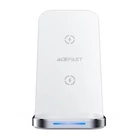 Kép 2/4 - Inductive charger 3in1 Qi with stand Acefast E15 15W (white)