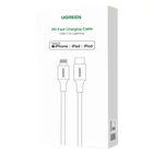 Kép 2/2 - UGREEN 3A US171 Lightning USB-C kábel, 1,5m (fehér)