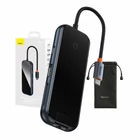 Kép 1/10 - Baseus 8 az 1-ben Hub USB-C - HDMI + 2xUSB + PD + SD/TF + RJ45 (sötétszürke)