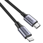 Kép 2/3 - UGREEN PD 3A US304 Lightning USB-C kábel, 1.5m (black)