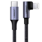 Kép 1/2 - UGREEN US305 Lightning - USB-C 2.0 kábel, 3A, 1,5m (fekete)